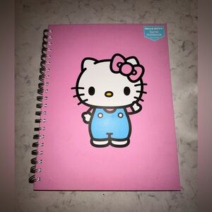 Hello Kitty Large Spiral Notebook. Pink. 160 Pages.